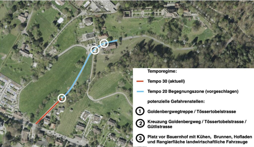 Situationsplan Tössertobel